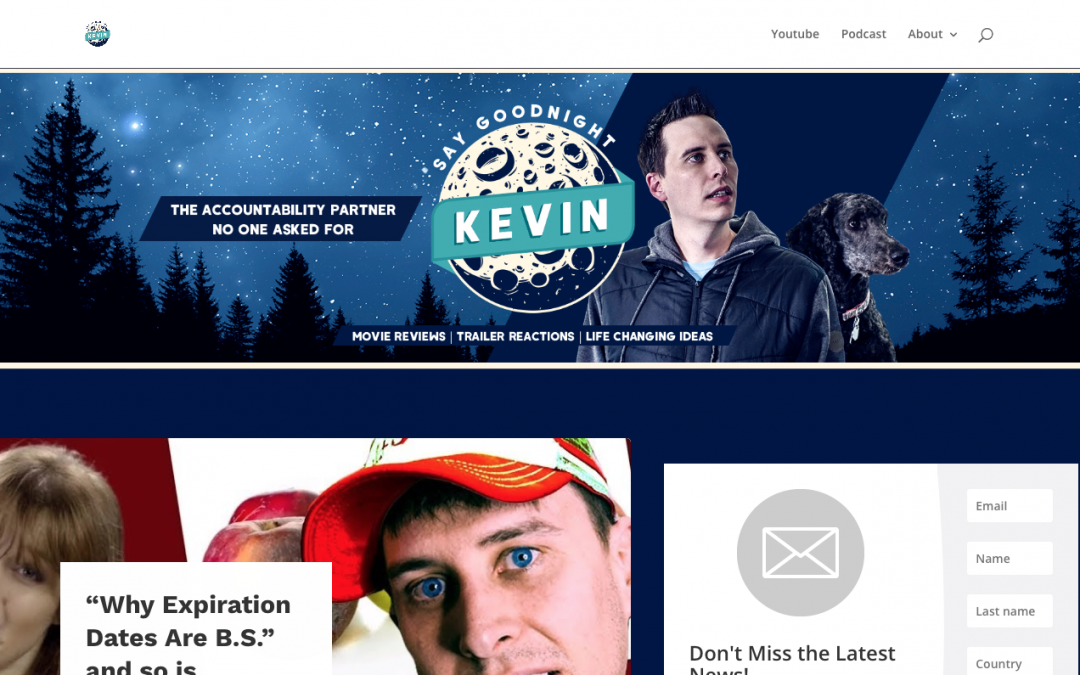 Welcome to the new Say Goodnight Kevin website!